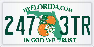 FL license plate 2473TR