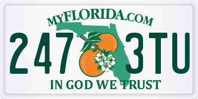 FL license plate 2473TU