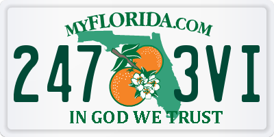 FL license plate 2473VI