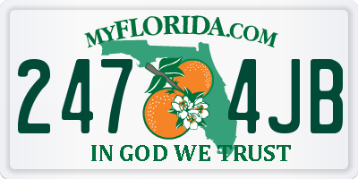 FL license plate 2474JB