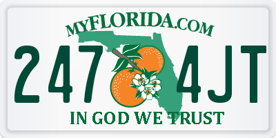 FL license plate 2474JT