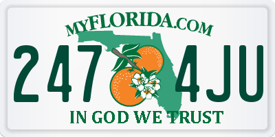 FL license plate 2474JU
