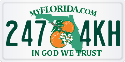 FL license plate 2474KH