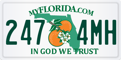 FL license plate 2474MH