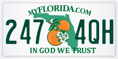 FL license plate 2474QH