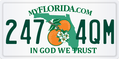 FL license plate 2474QM