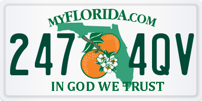 FL license plate 2474QV