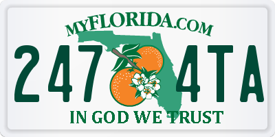 FL license plate 2474TA