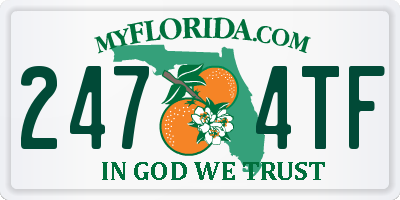 FL license plate 2474TF