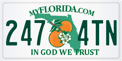 FL license plate 2474TN