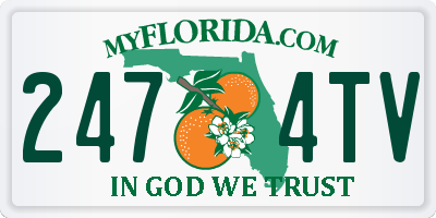 FL license plate 2474TV