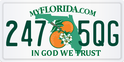 FL license plate 2475QG