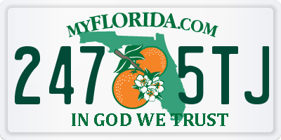 FL license plate 2475TJ