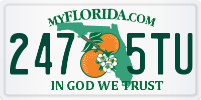 FL license plate 2475TU