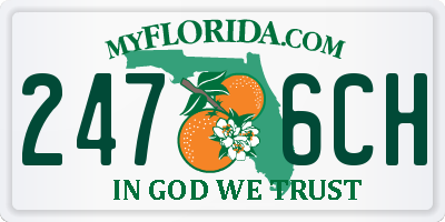 FL license plate 2476CH