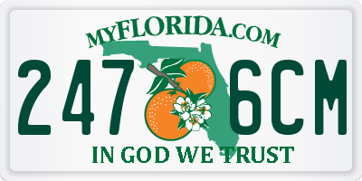 FL license plate 2476CM