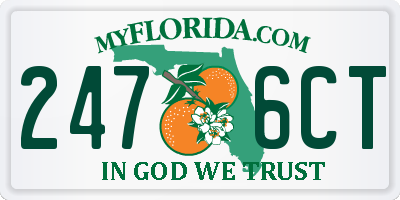 FL license plate 2476CT