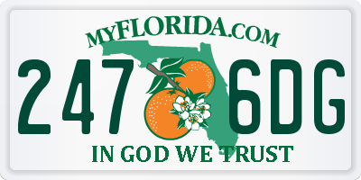 FL license plate 2476DG