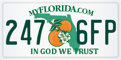 FL license plate 2476FP