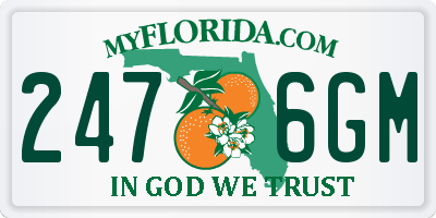 FL license plate 2476GM