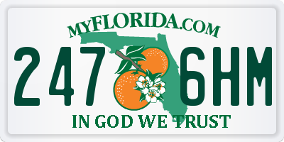 FL license plate 2476HM