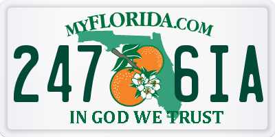 FL license plate 2476IA