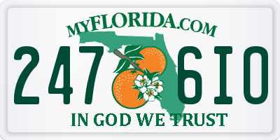 FL license plate 2476IO