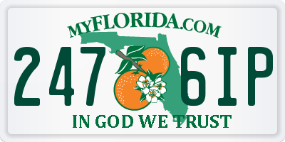 FL license plate 2476IP