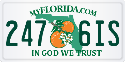 FL license plate 2476IS