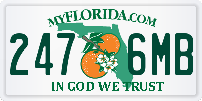FL license plate 2476MB