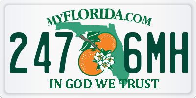 FL license plate 2476MH