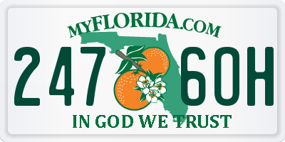 FL license plate 2476OH