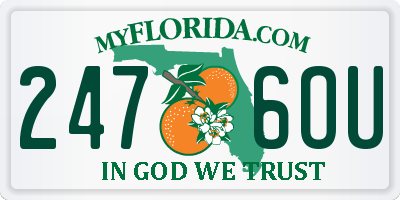 FL license plate 2476OU