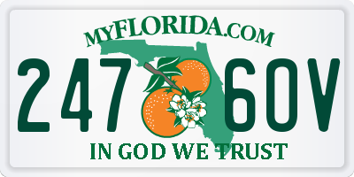 FL license plate 2476OV