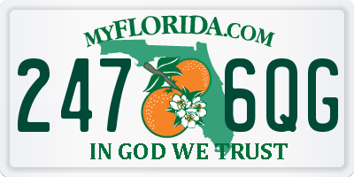 FL license plate 2476QG
