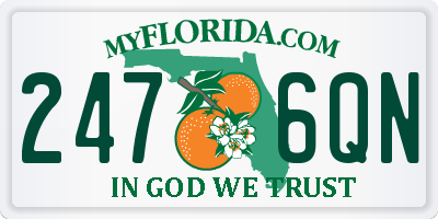 FL license plate 2476QN