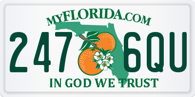 FL license plate 2476QU