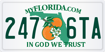 FL license plate 2476TA