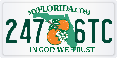 FL license plate 2476TC