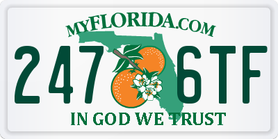 FL license plate 2476TF