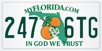 FL license plate 2476TG