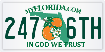 FL license plate 2476TH