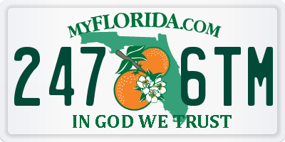 FL license plate 2476TM