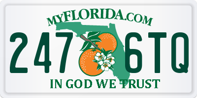 FL license plate 2476TQ
