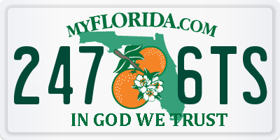 FL license plate 2476TS
