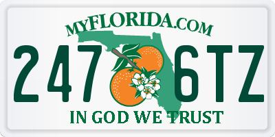 FL license plate 2476TZ