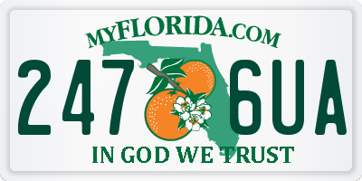 FL license plate 2476UA