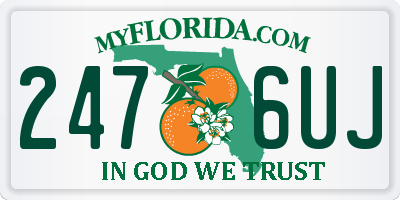 FL license plate 2476UJ