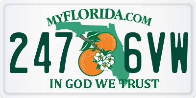 FL license plate 2476VW
