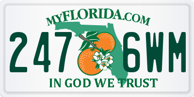 FL license plate 2476WM
